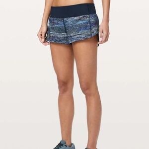 Lululemon Speed Up Short *2.5" Interconnect Blue Multi / True Navy